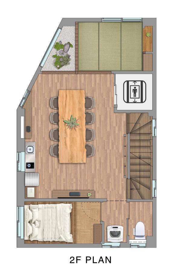 Villa 古今 天下茶屋 With A Private Parking Lot And A Half Open-Air Bath And Direct To Kix Osaka Exterior foto